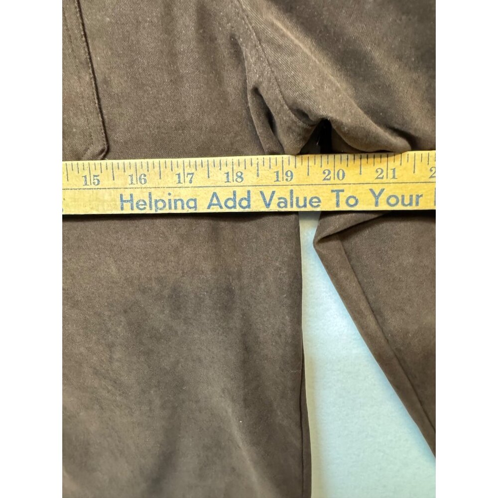 Crazy Horse By Liz Claiborne Womens Brown Button-Up Long Sleeve Shirt L - Picture 5 of 8